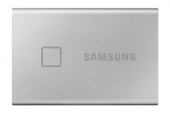 Samsung T7 Touch 500GB Portable SSD, Silver