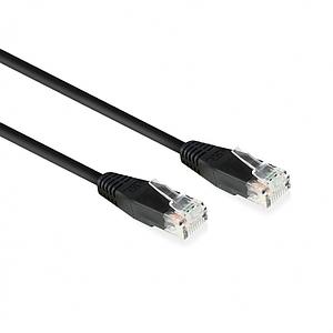 ACT Zwart 15,0 meter U/UTP CAT6 patchkabel met RJ45 connectoren, Zip Bag