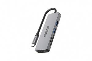 SITECOM 5 IN 1 USB-C MULTIPORT ADAPTER