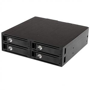 StarTech.com 4-Bay Mobile Rack Backplane voor 2.5\" SATA/SAS Drives Hot Swap SSDs/HDDs 5-15mm