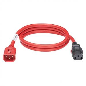 DUAL LOCKING POWER CORD IEC C14 TO IEC