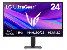 LG UltraGear 24'' IPS HD monitor, 144Hz, 5ms, 1 x HDMI, DP, NVIDIA G-Sync, AMD Freesync