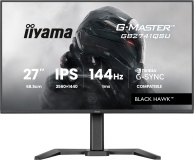IIYAMA 27"WIDE LCD, G-Master Black Hawk, 2560 x 1440, QHD  144 Hz IPS panel, LED Bl., USB-Hub,   Pivot, Height Adjust.(15cm)