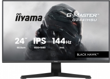 IIYAMA 24"WIDE LCD, G-Master Black Hawk, 1920 x 1080, 144 Hz IPS panel, LED Bl., Freesync,  USB-Hub(2xOut v2.0), 350 cd/m², 