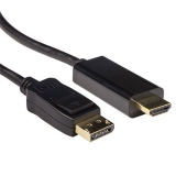 ACT Verloopkabel DisplayPort male naar HDMI-A male  3,00 m