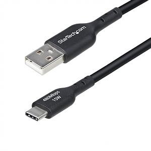 STARTECH.COM 3m 9.8ft USB-A to USB-C Charging Cable Charge & Sync 3A USB 2.0 TPE Jacket Black USB Charging Cord