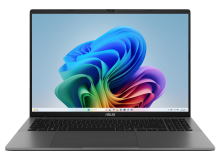 ASUS Vivobook S16 M3607HA-RP208W-BE, 16" WUXGA, AMD Ryzen 9 270, 32GB, 1TB PCIe NVMe SSD, AMD Radeon Graphics, W11H, Zilver