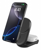 BELKIN UltraCharge 25w Qi2 2in1 Magnetic Charger plus USB-C EU Black Round