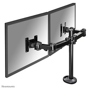 Neomounts Desk Mount Dual 10-27" Grommet BLACK 