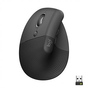 LOGITECH LIFT Left Vertical Ergonomic Mouse - GRAPHITE / BLACK - EMEA